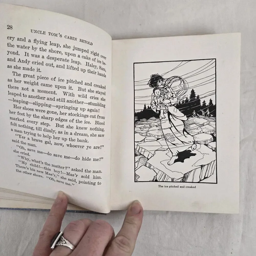Uncle Toms Cabin Retold for Children 1914 Illustrated Hardcover Beecher Stowe